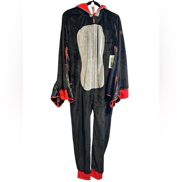 NWT Tipsy Elves Men’s Bat Halloween Costume Full Zip One Piece Jumpsuit- Size Me - Picture 6 of 10